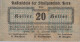20 HELLER 1920 Stadt HORN Niedrigeren Österreich Notgeld Banknote #PD614 - [11] Local Banknote Issues