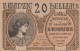 20 HELLER 1920 Stadt HAUSMENING Niedrigeren Österreich Notgeld Papiergeld Banknote #PG861 - [11] Local Banknote Issues