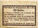 20 HELLER 1920 Stadt Wien Österreich Notgeld Papiergeld Banknote #PL562 - Lokale Ausgaben