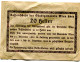 20 HELLER 1920 Stadt Wien Österreich Notgeld Papiergeld Banknote #PL552 - Lokale Ausgaben
