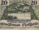 20 HELLER 1920 Stadt WACHAU Niedrigeren Österreich Notgeld Banknote #PF325 - Lokale Ausgaben