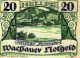 20 HELLER 1920 Stadt WACHAU Niedrigeren Österreich Notgeld Banknote #PI282 - Lokale Ausgaben