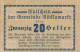 20 HELLER 1920 Stadt VoCKLAMARKT Oberösterreich Österreich Notgeld #PF135 - Lokale Ausgaben