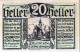 20 HELLER 1920 Stadt SANKT VEIT IM PONGAU Salzburg Österreich Notgeld Papiergeld Banknote #PG695 - Lokale Ausgaben