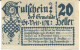 20 HELLER 1920 Stadt SANKT VEIT IM MÜHLKREIS Oberösterreich Österreich Notgeld Papiergeld Banknote #PL749 - [11] Emissions Locales