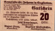 20 HELLER 1920 Stadt SANKT JOHANN IN ENGSTETTEN Niedrigeren Österreich #PE641 - [11] Local Banknote Issues