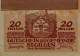 20 HELLER 1920 Stadt SANKT GILGEN Salzburg Österreich Notgeld Banknote #PI277 - [11] Local Banknote Issues