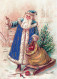 PÈRE NOËL NOËL Fêtes Voeux Vintage Carte Postale CPSM #PAK849.FR - Santa Claus