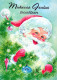 PÈRE NOËL NOËL Fêtes Voeux Vintage Carte Postale CPSM #PAJ879.FR - Santa Claus