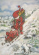 PÈRE NOËL NOËL Fêtes Voeux Vintage Carte Postale CPSM #PAK090.FR - Santa Claus