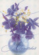 FLOWERS Vintage Postcard CPSM #PBZ090.GB - Fleurs