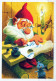 BABBO NATALE Natale Vintage Cartolina CPSM #PAK785.IT - Santa Claus