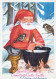 PAPÁ NOEL NAVIDAD Fiesta Vintage Tarjeta Postal CPSM #PAK390.ES - Santa Claus