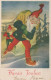 BABBO NATALE Buon Anno Natale Vintage Cartolina CPSMPF #PKG293.IT - Santa Claus