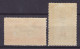 Belgian Congo 1918 Mi. 35-36, Rotes Kreuz Red Cross Croix Rouge Overprinted Aufdruck Surchargé, MH* (2 Scans) - Unused Stamps
