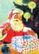 BABBO NATALE Buon Anno Natale Vintage Cartolina CPSM #PBL377.IT - Santa Claus