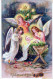 ÁNGEL NAVIDAD Vintage Antiguo Tarjeta Postal CPA #PAG700.ES - Angels