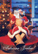 PAPÁ NOEL Feliz Año Navidad Vintage Tarjeta Postal CPSM #PBL313.ES - Santa Claus