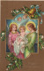 ENGEL WEIHNACHTSFERIEN Vintage Antike Alte Ansichtskarte Postkarte CPA #PAG702.DE - Angels