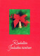 Neujahr Weihnachten KERZE Vintage Ansichtskarte Postkarte CPSM #PAW431.DE - Nouvel An