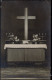 Foto  Altar Mit Kreuz, Bibel Und Kerzenständern 1919 Privatfoto - Sonstige & Ohne Zuordnung