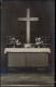 Foto  Altar Mit Kreuz, Bibel Und Kerzenständern 1919 Privatfoto - Other & Unclassified