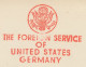 Meter Cut Germany 1955 Foreign Service United States - Unclassified