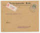 Em. Bontkraag Aangetekend Rotterdam - Duitsland 1910 - Non Classés