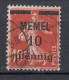 MEMEL 1922 Used (o) Mi 53 #MM23 - Klaipeda 1923