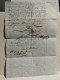 Letter Portugal. Timbre Stamp 40 THESOURO PUBLICO. Various Signatures. 1848. To Identify. - ...-1853 Voorfilatelie