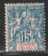 CONGO - N°17 * (1892) 15c Bleu - Unused Stamps