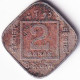 INDIA COIN LOT 177, 2 ANNAS 1919, CALCUTTA MINT, VF, SCARE - Inde