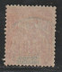 CONGO - N°21 Obl (1892) 40c Rouge Orange - Usados