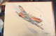 Dessin Sur Canson  Avion - Aircraft - Plane - Airplane - DEWOITINE D 520 - Chasse - Illustration Illustrateur WW2 Guerre - 1939-45