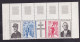 1971 Francia France HOMMAGE AU GENERAL DE GAULLE, OMAGGIO A DE GAULLE Striscia MNH** Strip - Ungebraucht