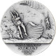 États-Unis, Médaille, Patton, Invasion Of Sicily, 1968, Argent, Edwart Grove - Other & Unclassified