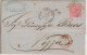 MARITIME / BATEAU A VAPEUR - 1868 - ENTREE GENES BAT. A VAPEUR ! LETTRE De GENOVA => NIZZA / NICE - Maritime Post