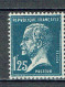 180 Pasteur 1,25 F. Bleu Variété Bleu Noir Luxe - 1922-26 Pasteur
