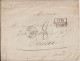 1862 - LETTRE De ST THOMAS (DOS) !! ENTREE AMBULANT MARITIME ANGL. AMB.CALAIS.E !  => DOUAI - MARQUE D'ECHANGE GB 1F60c - Postmark Collection