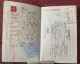 PASSPORT  PASSEPORT, 1989 ,USED,DEUTSCHLAND,SUISSE,FRANCE,JORDAN,ESPANA,MAGYAR,VİSA AND FISCAL - Collections