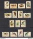 1970-71 Norfolk - Ordinaria Uccelli, Yvert N 105-12 + 116-22 - 15 Valori MNH** - Andere & Zonder Classificatie