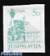 Yugoslavia 1983 Imperforated And With Certificate, Mint NH, Art - Castles & Fortifications - Neufs