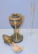 Delcampe - -BELLE LAMPE A PETROLE NAPOLEON III STYLE EMPIRE Avec Son Verre CRISTAL Déco    E - Lighting & Lampshades