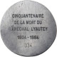 France, Médaille, Cinquantenaire De La Mort Du Maréchal Lyautey, 1984, Bronze - Other & Unclassified