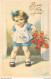 ENFANTS / FANTAISIE / BONNE FÊTE - Adorable Fillette - Fleurs - Lovely Little Girl - Flowers ♥♥♥ - Dessins D'enfants