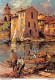 [83]  Saint-Tropez - Le Port Des Pêcheurs - Peinture De H. Barry Cpsm GF 1968 ♦♦♦ - Saint-Tropez