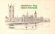 R423819 London. Houses Of Parliament. Woolstone Barton. Milton. Pencil Sketch Re - Autres & Non Classés