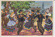 En Parcourant La Bretagne Illustration Signé Hormualk Pont Aven. Le Jabadao Danse Bretone, Habillement D'occasion   2sc - Bretagne