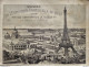 PARIS - Souvenir De L'Exposition Universelle De 1889 - Offert Par Les Exposants De La Classe 35 - Fascicule En Accordéon - Programmes