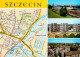72681788 Szczecin Stettin Stadtplan Hafen Siedlung Hochhaeuser Wohnblocks Stetti - Poland